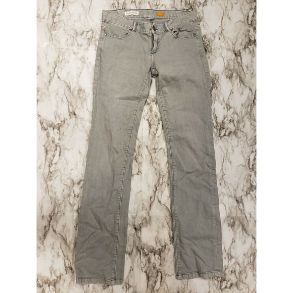 Pilcro & The Letterpress Antro sz 28 Women Low Rise Straight Gray Denim Jeans - Picture 1 of 7